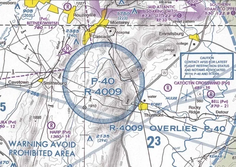 Prohibited area example