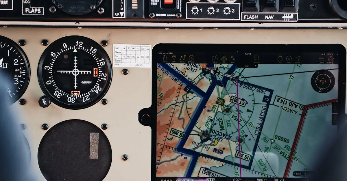 sectional chart navigation